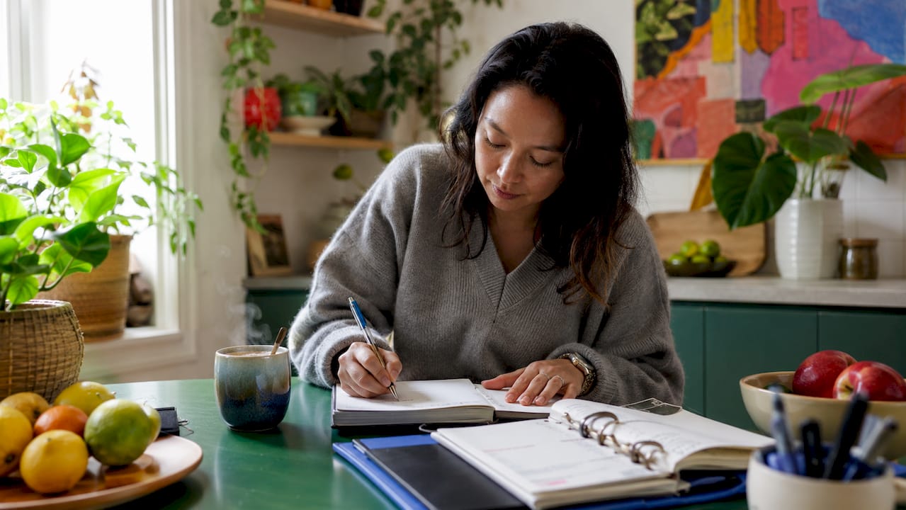 Woman planning small business growth strategies
