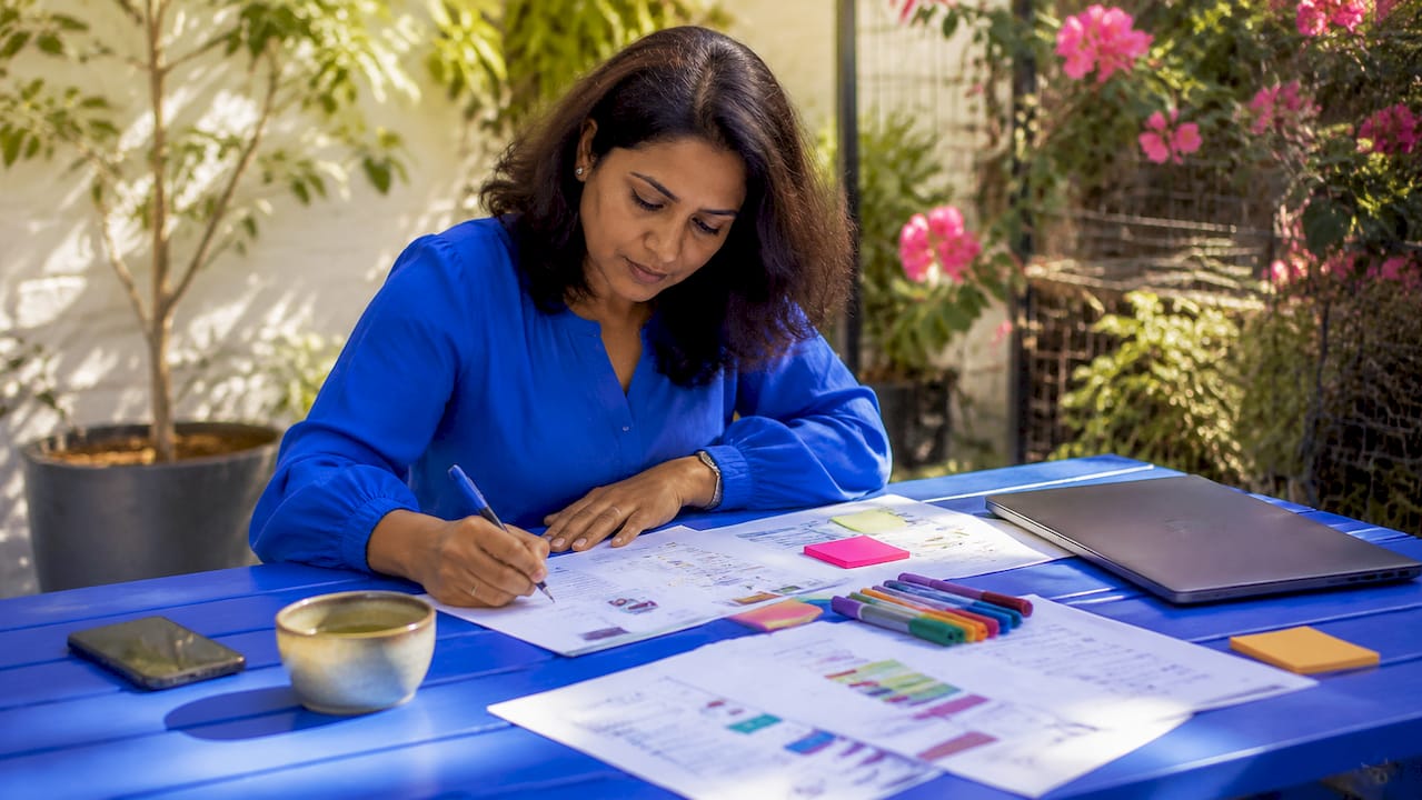 Marketing specialist working on customer personas