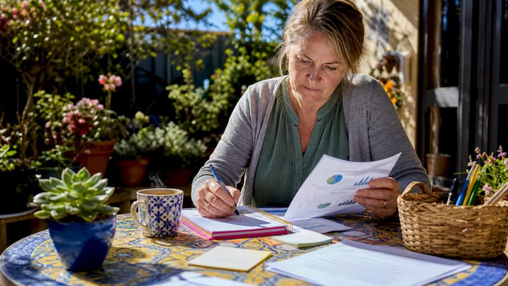 Australian woman reviewing CRO workflow reports