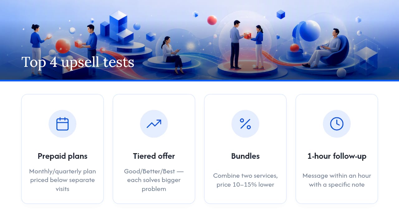 Top service upsell ideas you can put to work — overview diagram
