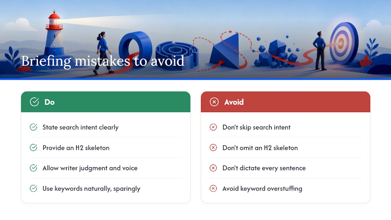 Four common SEO content brief mistakes