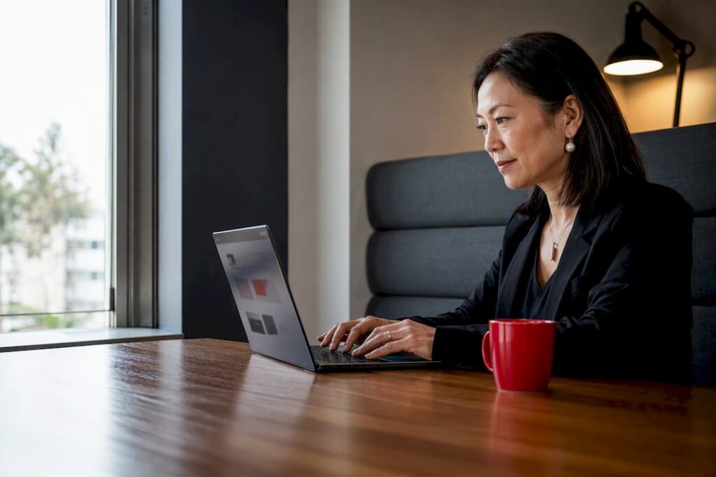 Australian business owner reviewing local service page
