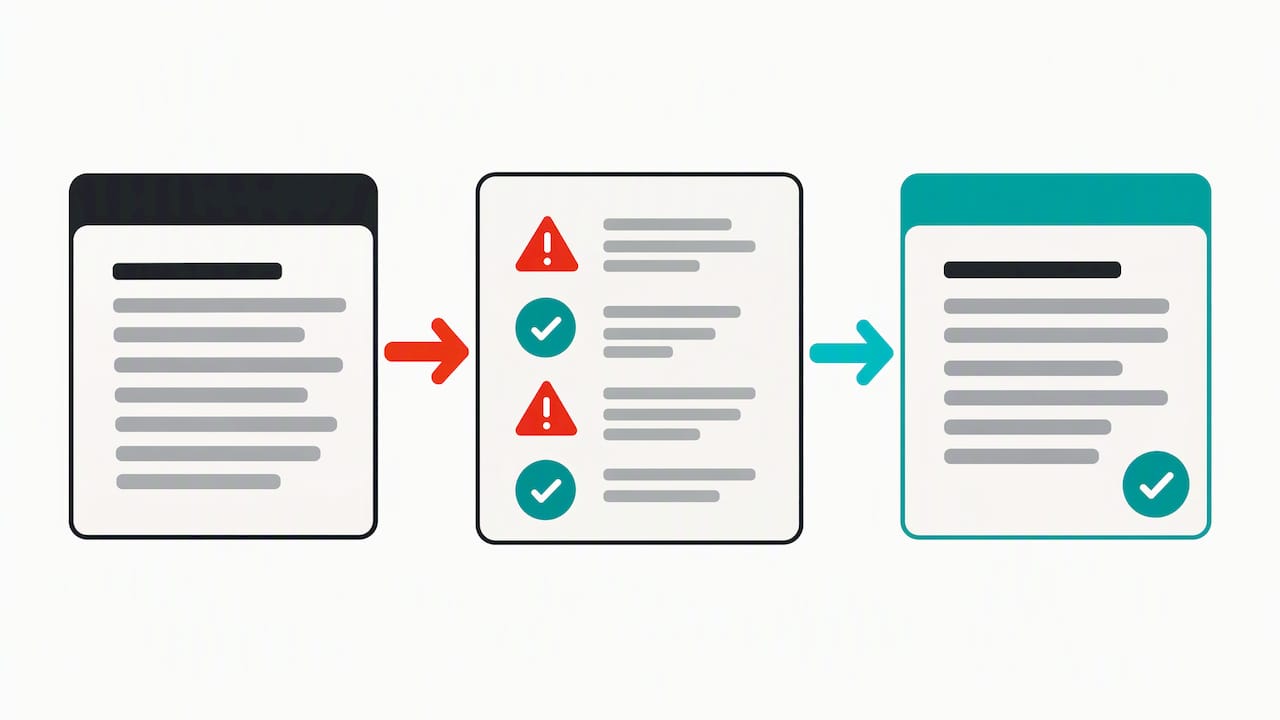 AI ad copy passing accuracy and voice checks