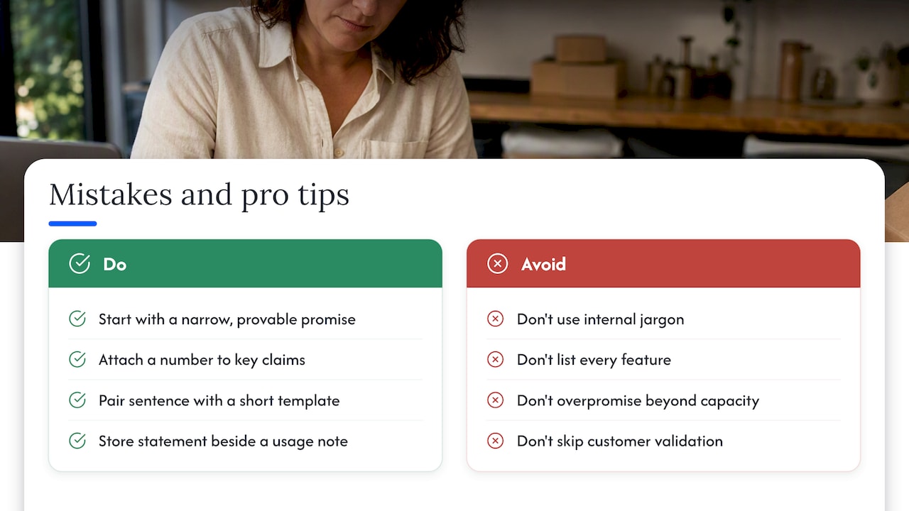 Common mistakes and a few pro tips worth stealing — overview diagram