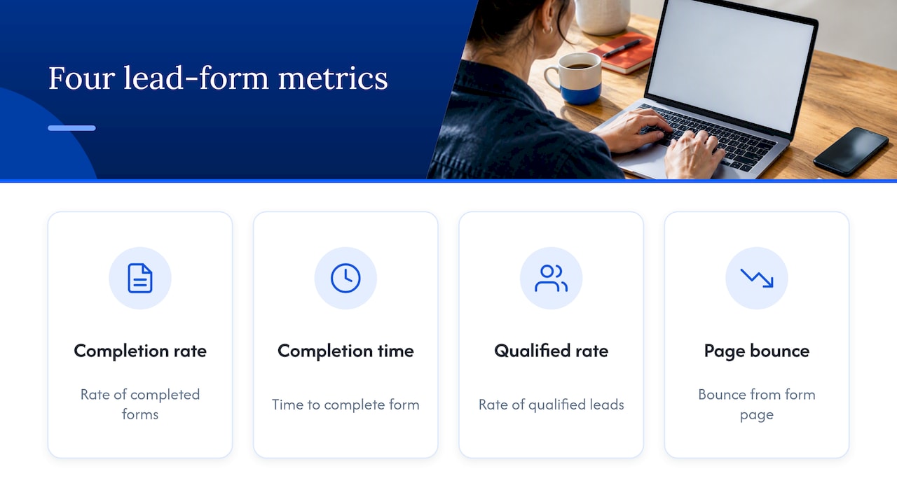 Four metrics for evaluating lead form performance