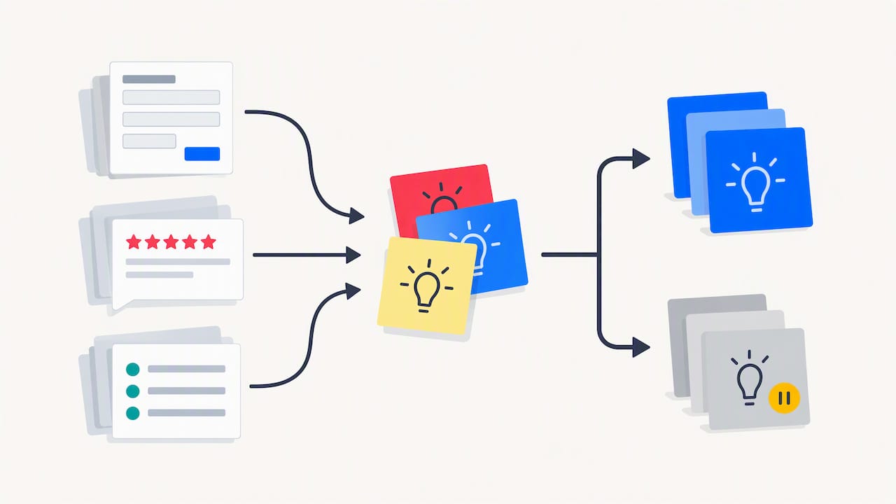 Brand ideas checked against customer evidence sources