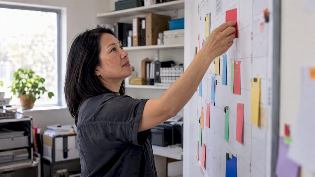 Australian business owner planning a marketing quarter
