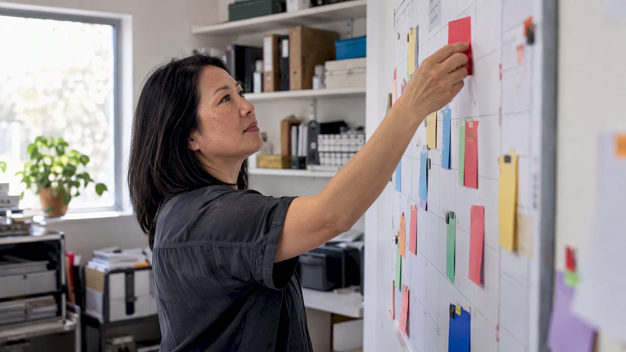 Australian business owner planning a marketing quarter